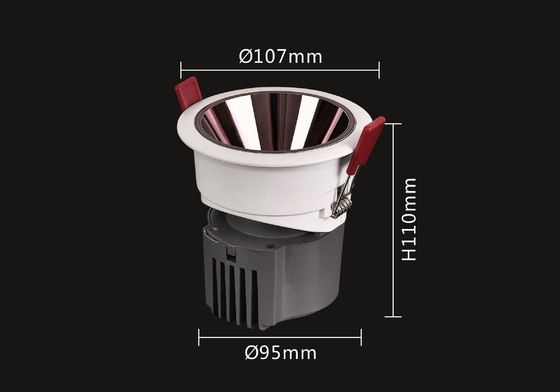 Temperatura de cor de escurecimento interior do projetor 5000K 6000K da grade do diodo emissor de luz 20W
