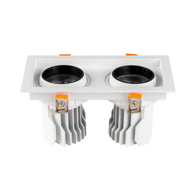 qualidade  aluminum ROHS Dimmable Led Grille Spotlight Double Head 3W 5W fábrica